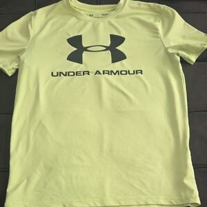 Under Armour Yellow Tee with Black Logo